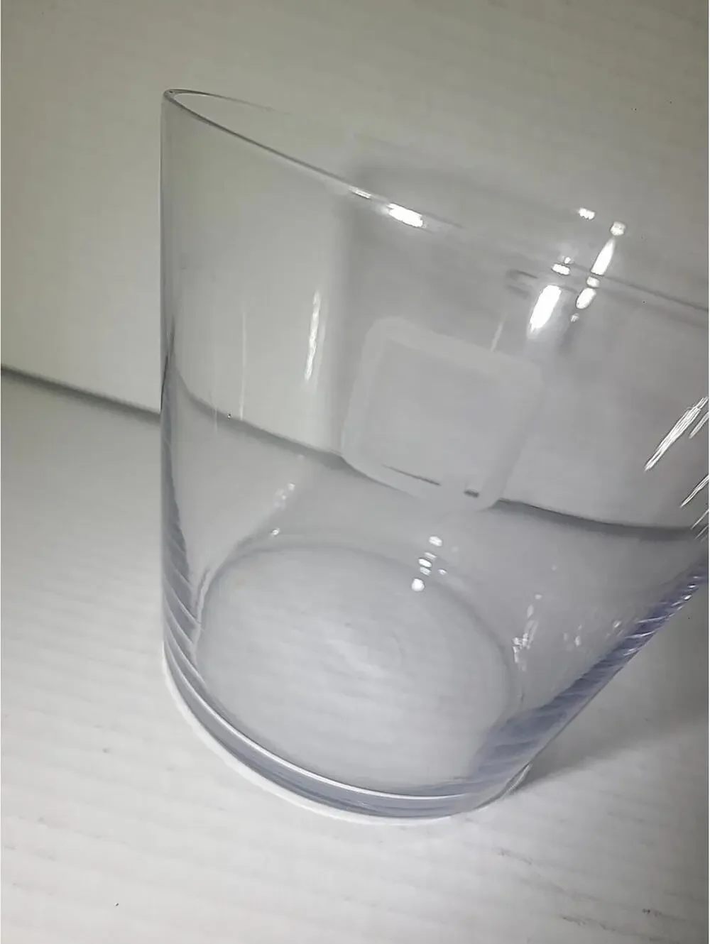 Vintage Small Glass Ice/Beer/Champagne Bucket Engraved With P, Q